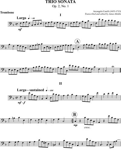 Trio Sonata, op. 2 No. 1