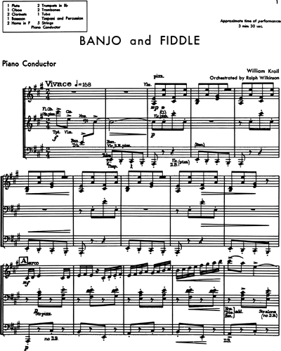 Banjo and Fiddle, for solo violin and orchestra
