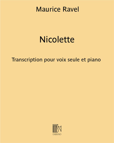 Nicolette (extrait de "Trois Chansons")