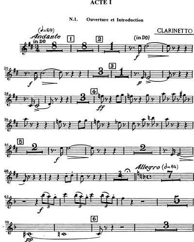 Clarinet in C 1/Clarinet in A 1/Clarinet in Bb 1