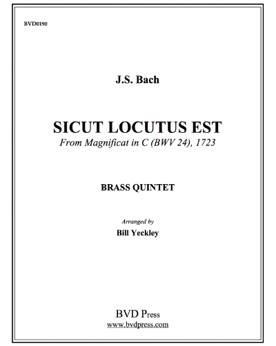 Sicut Locutus Est (from 'Magnificat in D, BWV 243.7')