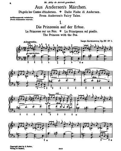 A Musical Picture Book (from "Andersen's Fairy Tales, op. 30")