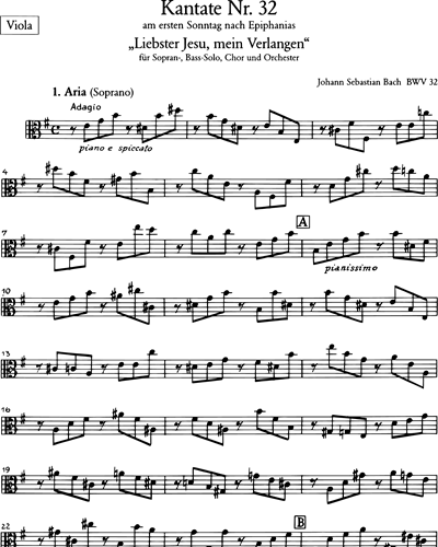 Kantate BWV 32 „Liebster Jesu, mein Verlangen“