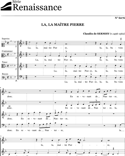 La, la maître Pierre