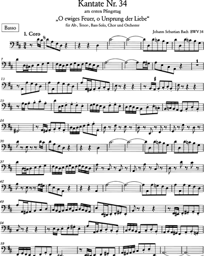 Kantate BWV 34 „O ewiges Feuer, o Ursprung der Liebe“