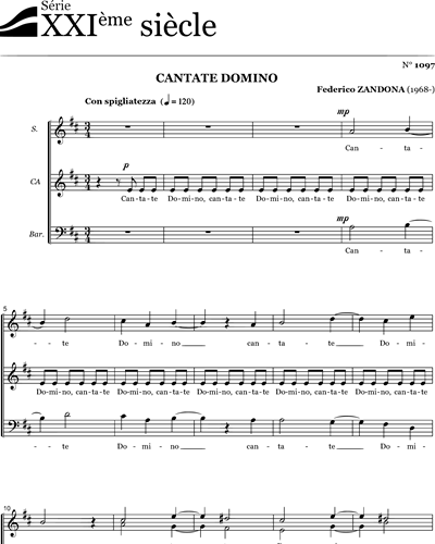 Cantate Domino - Zandona