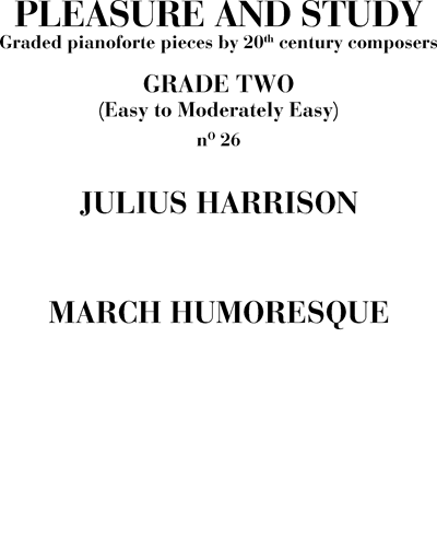 March humoresque n. 26 (Pleasure and Study)