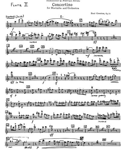 Concertino for Marimba and Orchestra, Op. 21