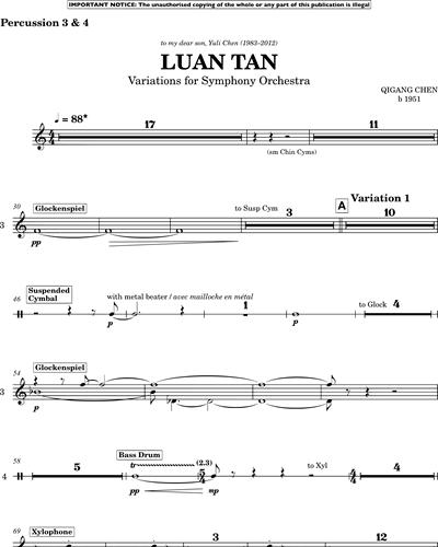 Percussion 3 & Percussion 4