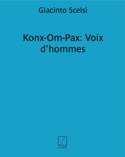 Konx-Om-Pax: Voix d'hommes