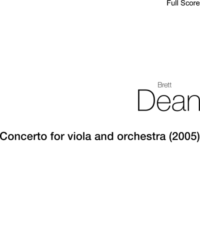 Concerto for Viola and Orchestra