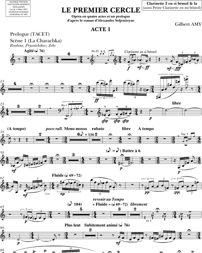 Clarinet 2/Clarinet in A/Clarinet in Eb