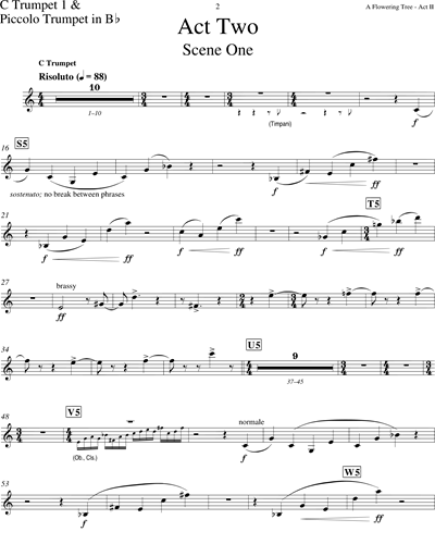 [Act 2] Trumpet in C 1/Piccolo Trumpet in Bb