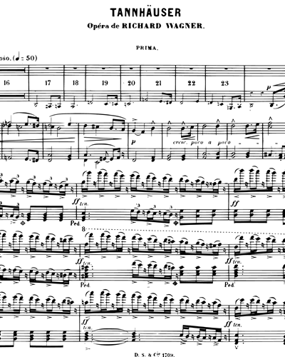 Tannhäuser - Réduction pour piano à quatre mains