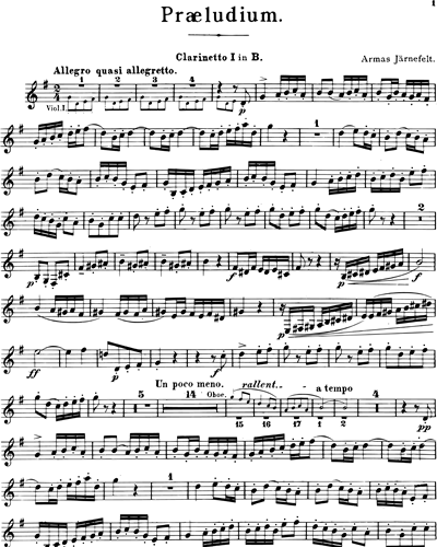 Clarinet 1 in B