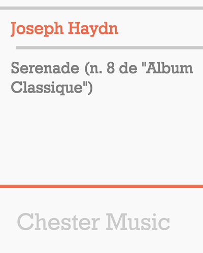 Serenade (n. 8 de "Album Classique")