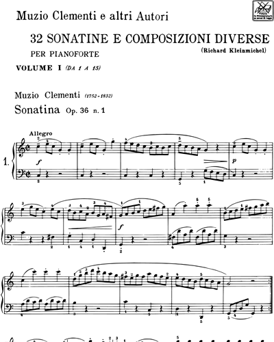 32 Sonatine e composizioni diverse Vol. I