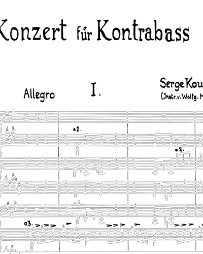 Konzert für Kontrabass und Orchester, op. 3