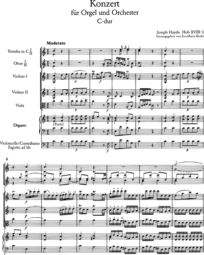 Orgelkonzert C-dur Hob XVIII:1