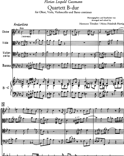 Quartet in B flat major