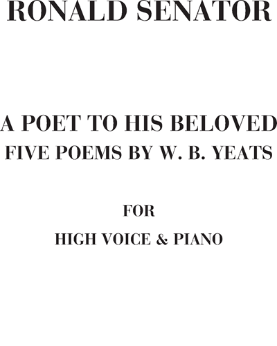 A poet to his beloved