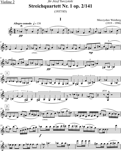 String Quartet No. 1, op. 2/141