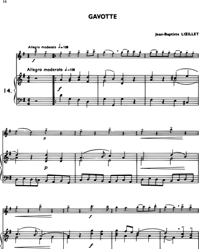 La Flûte Classique, Vol. 2: Gavotte in G major