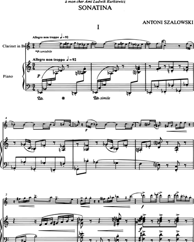 Sonatina for Clarinet and Piano