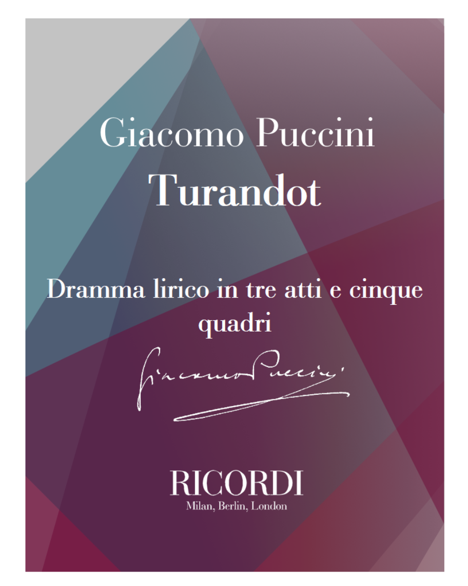Turandot - Finale originale a cura di Franco Alfano (I)
