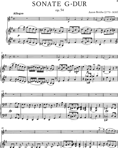 Sonate in G-dur op. 54