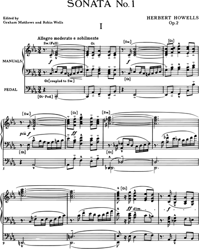 Organ Sonata No.1 In C minor