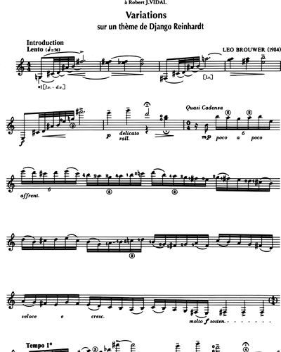 Variations sur un thème de Django Reinhardt
