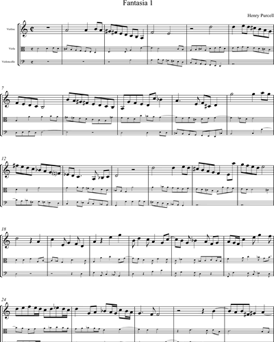Three Fantasias for Violin, Viola and Violoncello