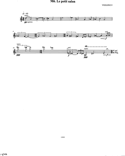 [String Quartet] Violin 1