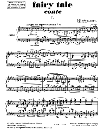 Conte (from "Fairy Tales, op. 20")