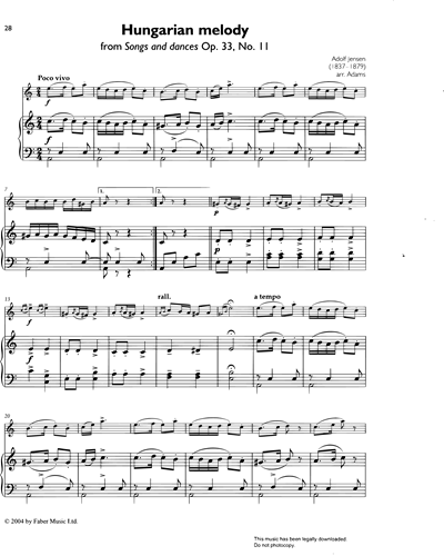 Hungarian Melody (from 'Songs and Dances, op. 33 No. 11')