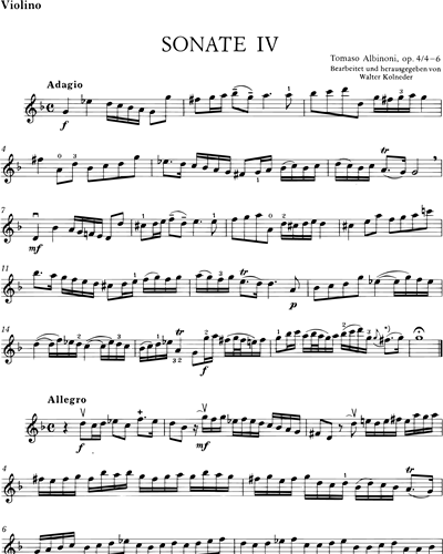 6 Sonatas, op. 4: Vol. 2