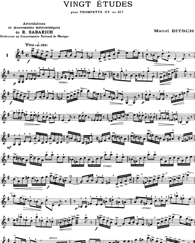 20 Études pour trompette