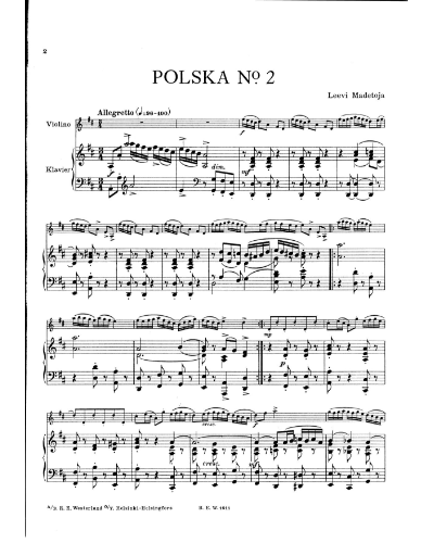 Polska II (from 'Old Folk Dances')