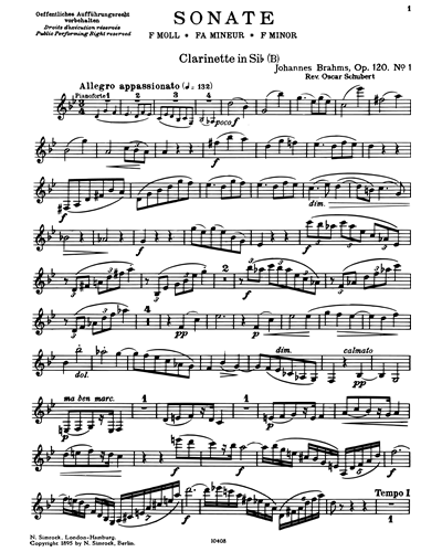 Sonata in F minor, op. 120