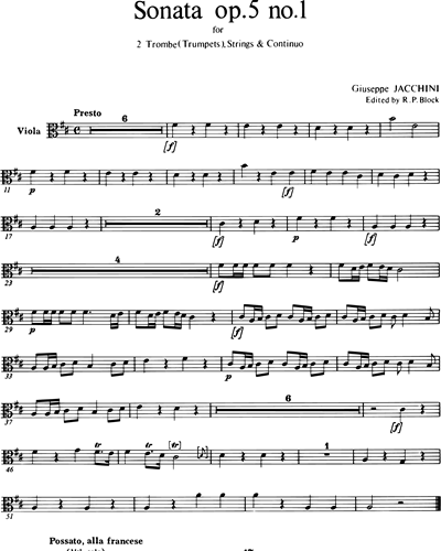 Sonata in D op. 5 Nr. 1