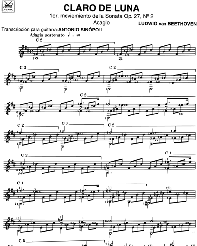 Moonlight Sonata: 1st Movement of Sonata op. 27 No. 2