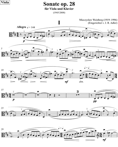 Sonate, op. 28