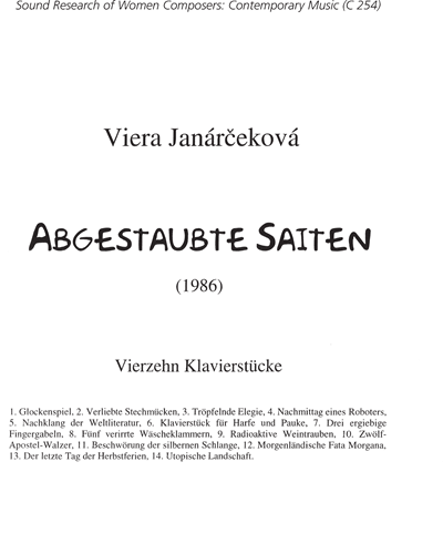 Abgestaubte Saiten (from '14 Piano Pieces')