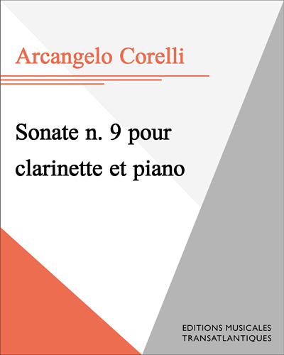 Sonate n. 9 pour clarinette et piano