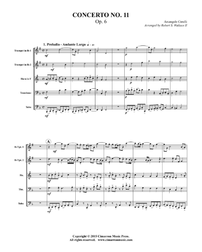 Concerto op. 6 No. 11