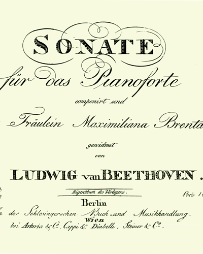 Piano Sonata, op. 109