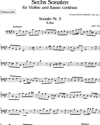 6 Sonaten op. 1 - Heft 1