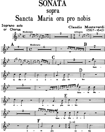 Soprano/Unison Chorus (Alternative)