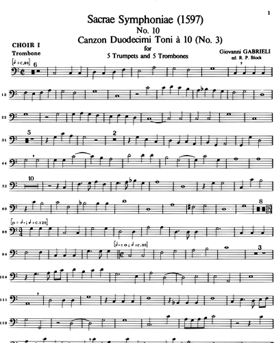 [Choir 1] Trombone